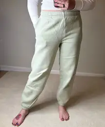 Aritzia: TNA Cozy Mega Fleece Joggers Mint