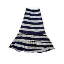 B Jewel  Striped High Low Maxi Skirt Beach Summer Boho Bohemian Casual