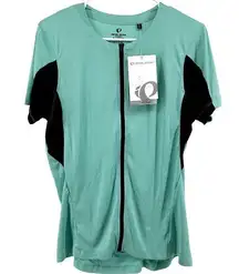 Pearl Izumi Select Cycling Jersey Athletic Top Full Zip Colorblock Mint XL NWT