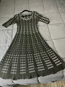 Fit and flair sweater dress