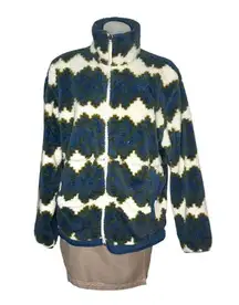 THE NORTH FACE Campshire Fleece Jacket Full Zip Zig Zag Chevron Womens Size XL