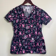 Peaches Uniforms Women’s Scrub Top Size Small