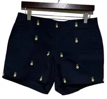 J.Crew  PINEAPPLE PRINT NAVY BLUE COTTON SHORTS 4