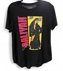 Aaliyah Black Graphic T Shirt- Size‎ XXLarge