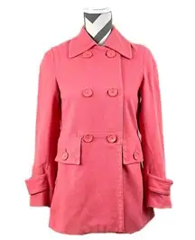 Banana Republic Salmon Pink Pea Coat - Size XS