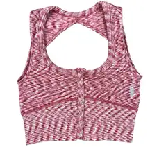 NWOT FREE PEOPLE FP MOVEMENT RED CROPPED BUTTON UP TOP