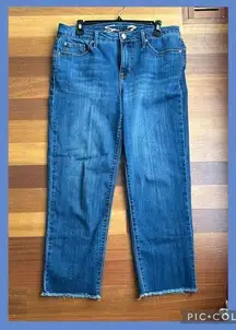 Seven7 cropped straight jean