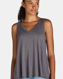TIME and TRU Womens Tank Top Size Medium 8-10 Relaxed Fit Sleeveless Gray  New