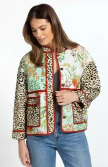 Johnny Was LILIANA QUILTED PATCH POCKET JACKET Size 3X