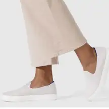 Rothy’s The Original Slip-On Knit Sneakers Women’s‎ Sz 7.5 Salt White Gray Shoes