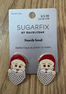 Sugar fix Santa earrings