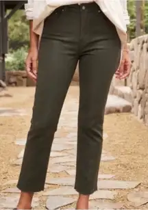 Frank & Eileen Cork Straight Leg Jeans Olive Green Size 26 NWOT