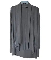 Athleta Pranayama Cardigan XS Grey Long Sleeve Open Front Thumbholes