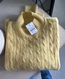 JCrew Yellow Sweater New With Tags Xs 