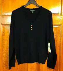 Ralph Lauren Lauren  Women’s Long Sleeve Sweater Size XL-NWT