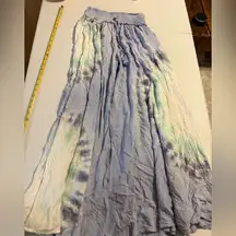 Surf Gypsy Tie Dye Boho Summer Flowy Pants Wide Small Bohemian Chic