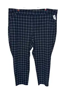 Old Navy Womens Pants High-Rise Pixie Never Fade Checkered Black / White‎ 26 NWT