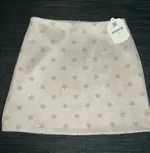 altar’d state suede crème star skirt