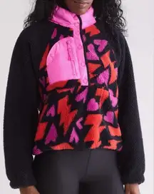 Free people Rocky Ridge Fleece Pullover in wine size xs