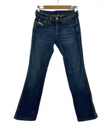 Diesel Industry Women's Size 26 Blue Denim Jeans Stretch Boot Cut Made in Italy