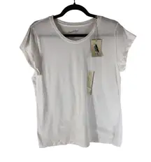 Universal Thread Womens Basic T Shirt Top Short Sleeve White L