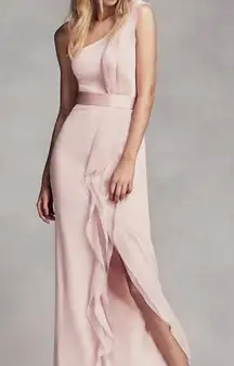 Long dress with ruffles