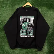 NFl Franchise New York Jets Oversized Crewneck Sweater Size XXL