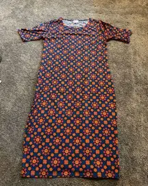 lularoe flower print julia dress