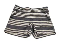 Ann Taylor Loft Sailor Striped Blue & White Shorts Sz 2