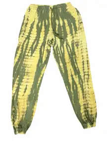💛💚 Wild Fable Tie-Dye Jogger Pants – Yellow & Green – Size M