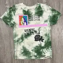 Selena Genuine Merchandise Tie Dye Distressed T-Shirt- Super UNIQUE- Size Small