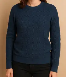 Puma Women’s Blue Mesh Fall Sweater – Size Large