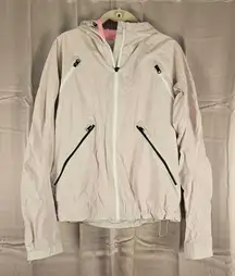 Lululemon Womens Dune Bleached Coral Run Rise & Shine Full Zip Hoodie Jacket 8