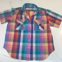 Vintage Hunter’s Glen 80s Plaid Button Down Shirt Sz XL