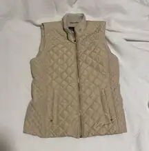 Tan Quilted Vest