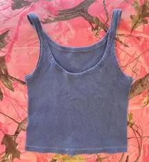 brandy melville navy blue beyonca tank top