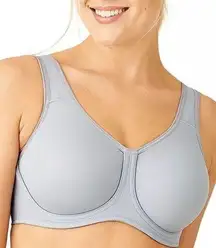 NEW Wacoal Women's Sport Full Figure Underwire Bra High Support 34DD Lilac Gray