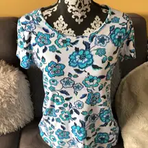 JONES NEW YORK SPORT Floral T-Shirt Size L