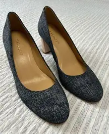 Like New  Jean And Wood look Heels 7.5M