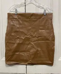 brother Faux Leather Mini Skirt Size US 12