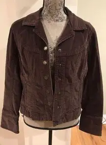 Dressbarn Brown Corduroy Jacket Size L