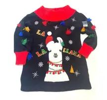 Holiday Time La Lama Christmas Ugly Sweater Size M NWOT