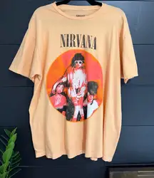 NIRVANA Urban Outfitters Unisex Oversized Band Tee Adult T-shirt One Size EUC