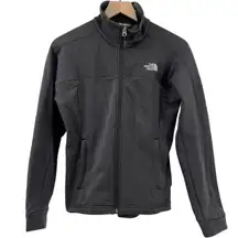 The North Face 200 Wt Cinder Full Zip‎ Jacket Fleece Lined Dark Gray Women Small