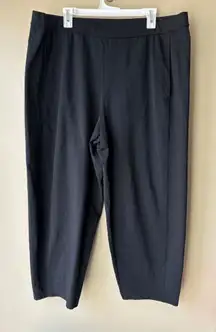 Eileen Fisher Stretch Jersey Knit Slouchy Pant in Black Size 1X