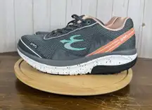 Gdefy Gravity Defyer Womens Gray Salmon Mighty Walk Running Sneakers Shoes 10 **
