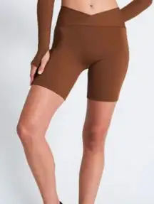 Lena Mocha Biker Shorts