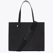 Beis Work Tote Large Black Croc Bag