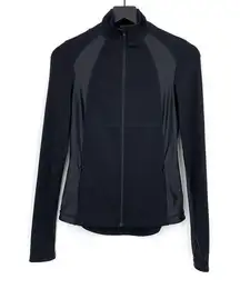 HALLE BERRY x Sweaty Betty Storm Power High Shine Zip Jacket Black XS