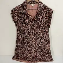 Francesca’s Collection Miami Leopard Print Shift Dress Size Small